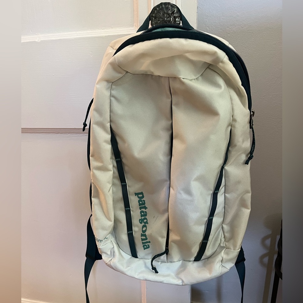 Patagonia Cream and Black Backpack